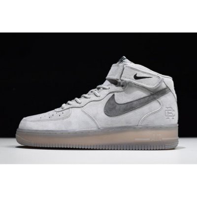 Nike Air Force 1 Mid '07 Açık Gri / Siyah Kaykay Ayakkabı Türkiye - JRM1KE9Y